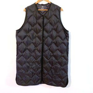 UNIQLO - Puffy Down Vest - long black